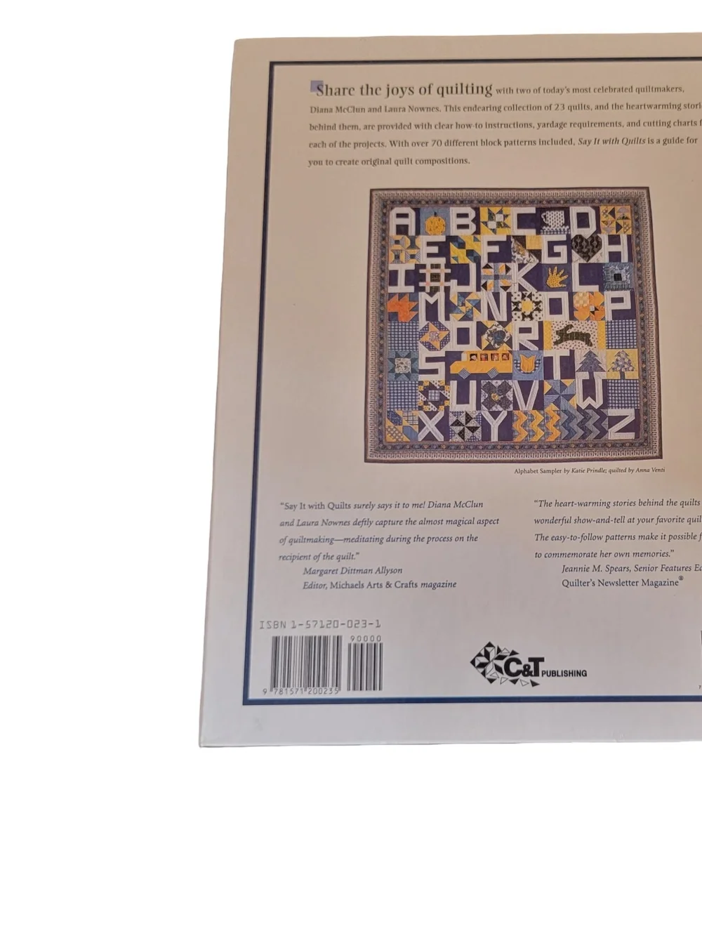 Say It With Quilts - Blue Patterned Quilt Book